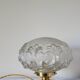 Brass lamp with molded glass globe