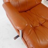 Ring Mekanikk leather office armchair 60's