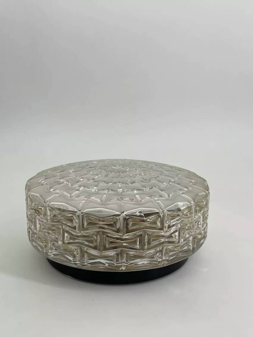 Glass ceiling light, 1960s