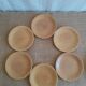 6 small dessert plates in vintage Chantilly Longchamp sandstone