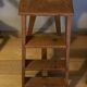 Solid wood stepladder with 4 levels, 20th century, mortise-tenon mountings