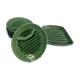 Flat earthenware asparagus set and 8 Sarreguemines plates