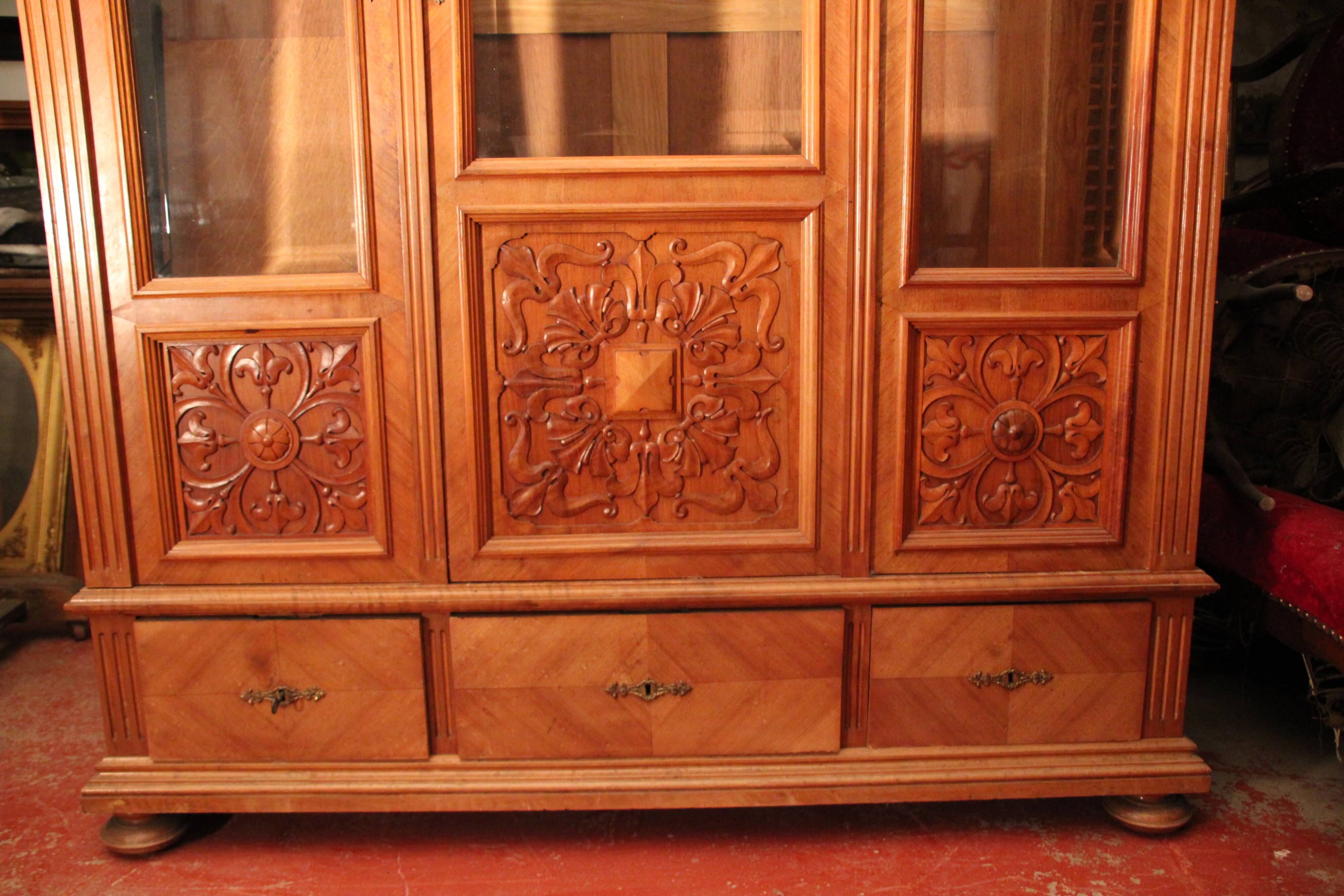 Nineteenth century library cabinet