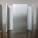 Series of 3 aluminum wall lamps, modernist, minimalist 70s