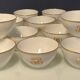 Service à thé en porcelaine (Limoges) 35 pieces monogrammè à liseré doré