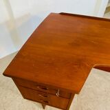 Vintage retro Danish mid-century boomerang desk 1960s