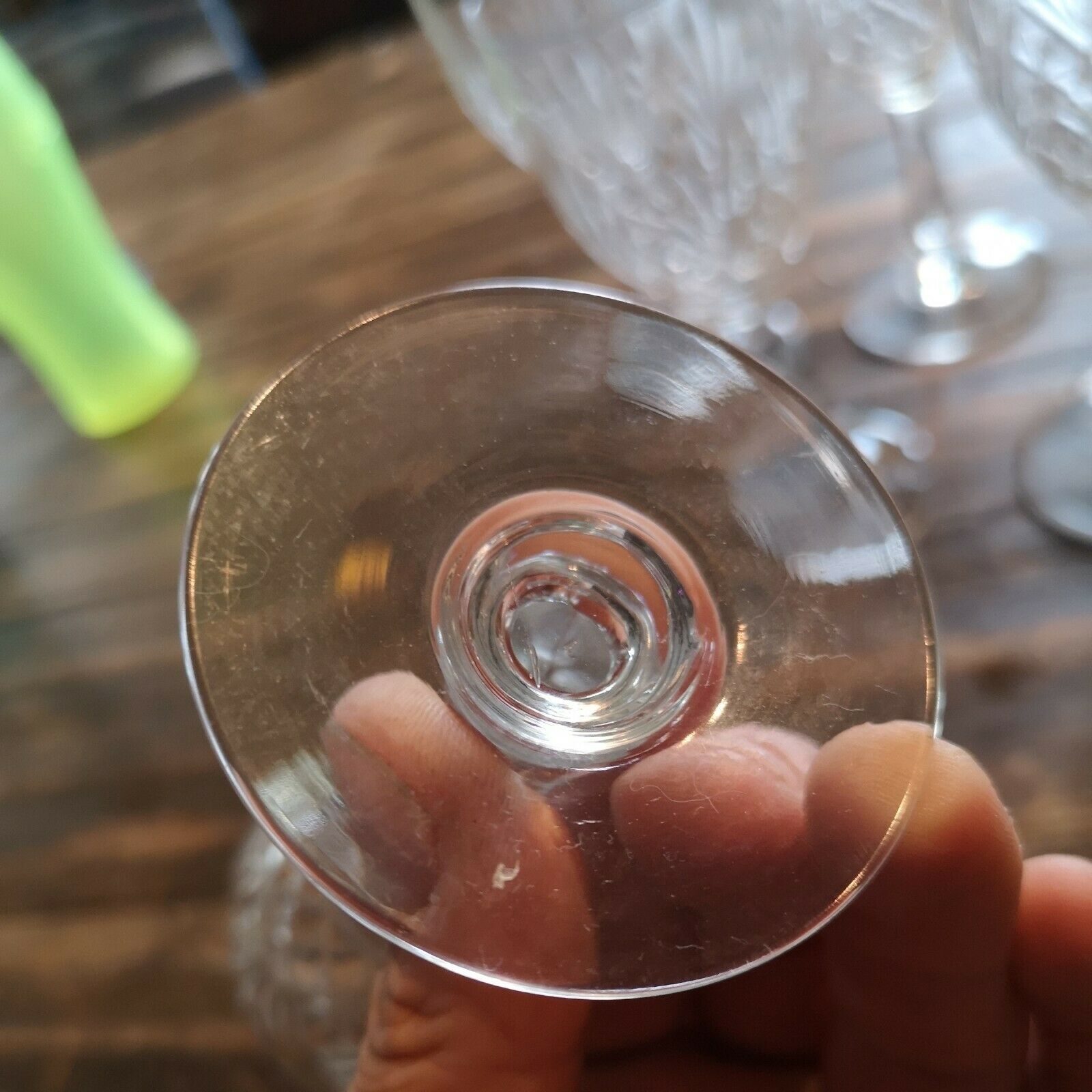 Set of 11 Saint Louis crystal wine glasses