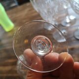 Set of 11 Saint Louis crystal wine glasses