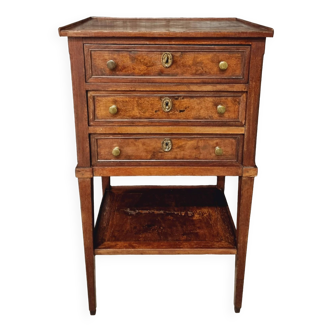 Antique chest of drawers, bedside table, hall table, mahogany 45 x 77 cm