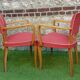 Fauteuils bridge moustache 1950