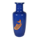 China, 19th century porcelain vase with a carp design on a blue background