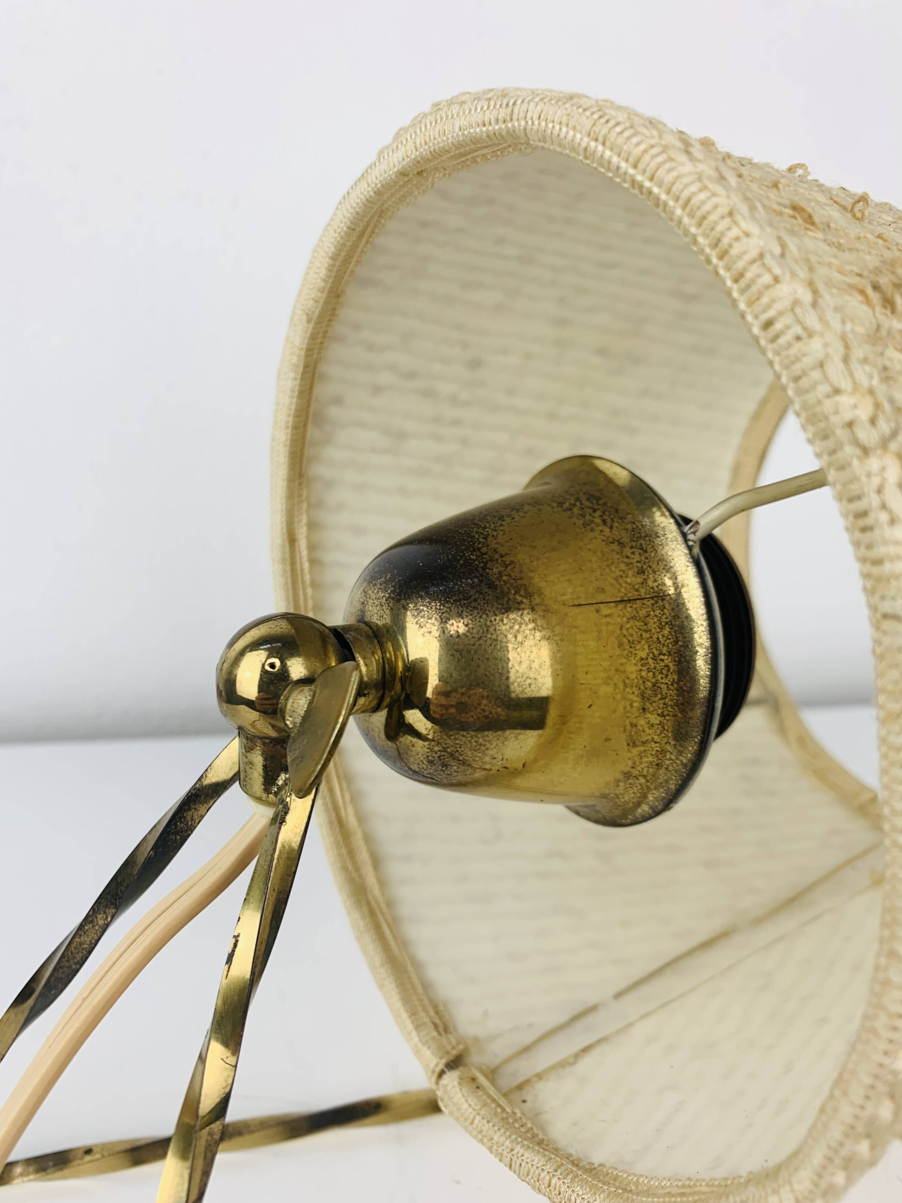 Vintage 50s brass wall lamp