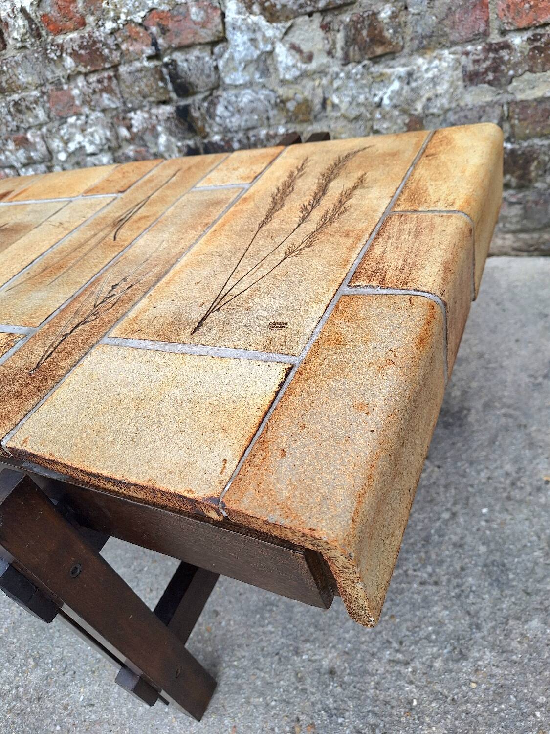 Roger CAPRON table basse  herbier