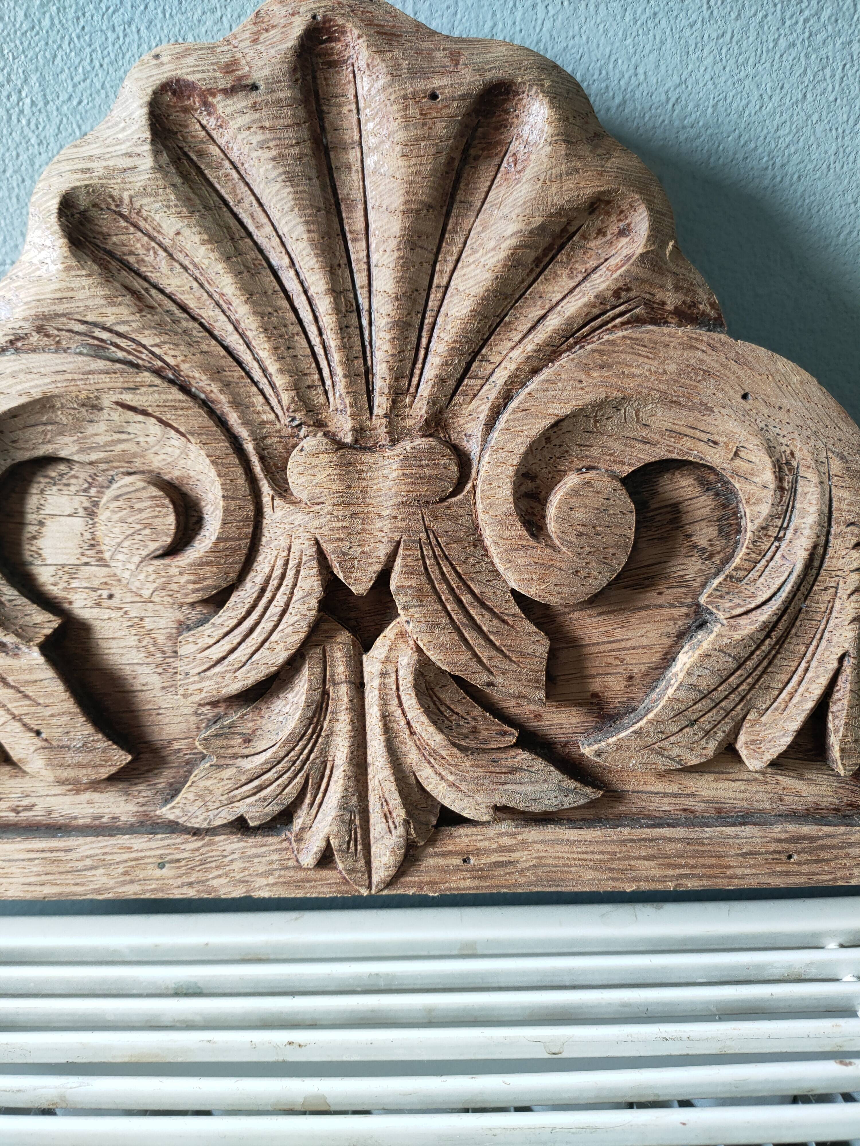 Old oak pediment