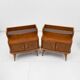 Pair of Mid-Century Modern Italian Ashwood Nightstands, 1950s