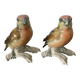 Couple d'oiseaux en porcelaine Karl Ens