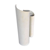 Vase vintage 1970 painted corrugated metal design