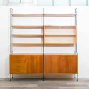 Mid-century teak shelf, designed by Hilker for Omnia, Germany, 1960s