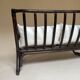 Two-seater rattan bench