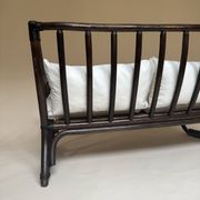 Two-seater rattan bench