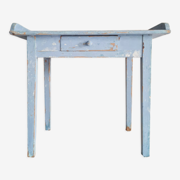 Table ancienne bleue