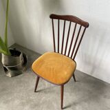 Chaise Baumann « menuet » assise jaune