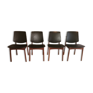 Set of 4 rare chairs by Arne Hovmand