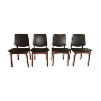 Set of 4 rare chairs by Arne Hovmand Olsen