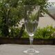Set of 6 arques crystal champagne flutes. bergamo model.