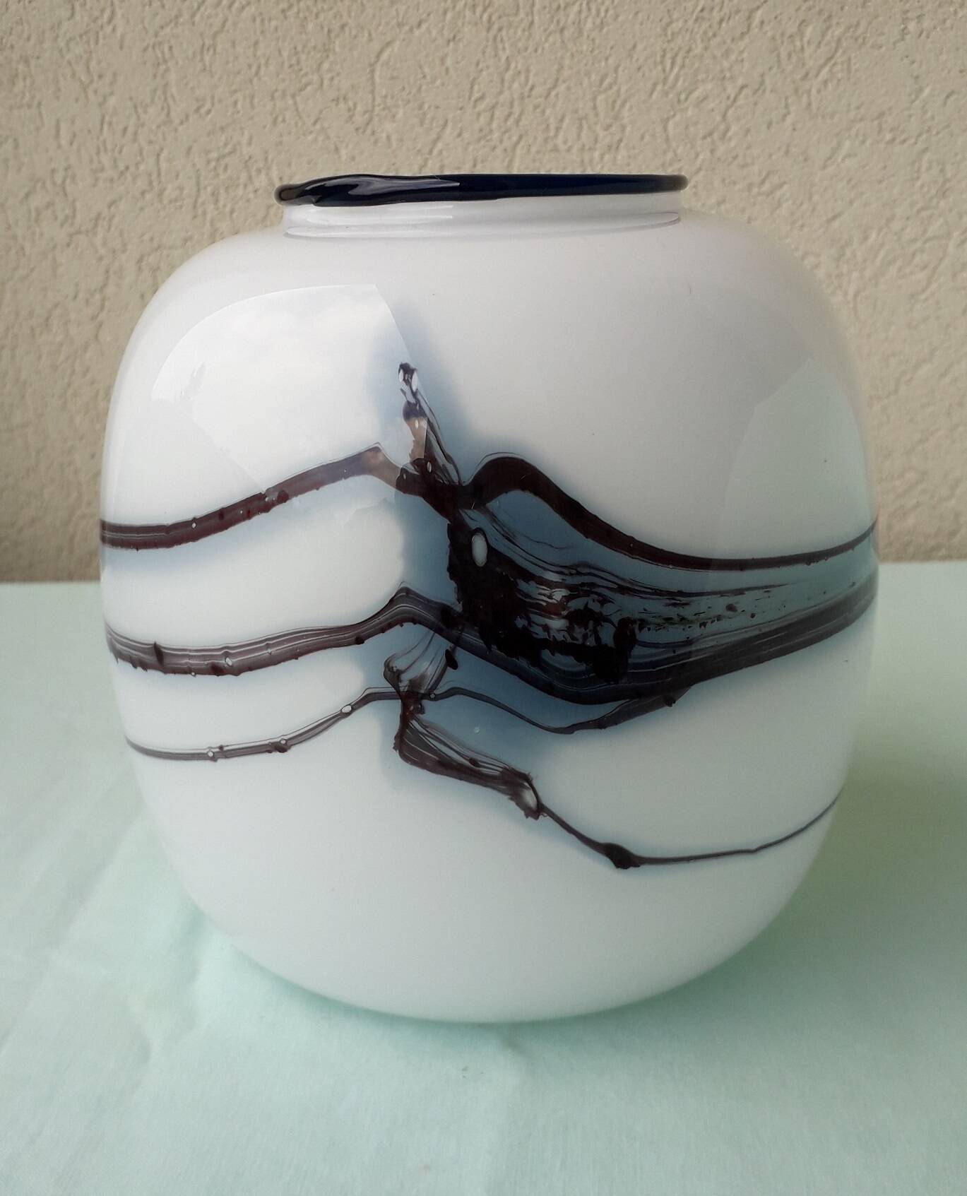 Vase danois verre Michael Bang Holmegaard