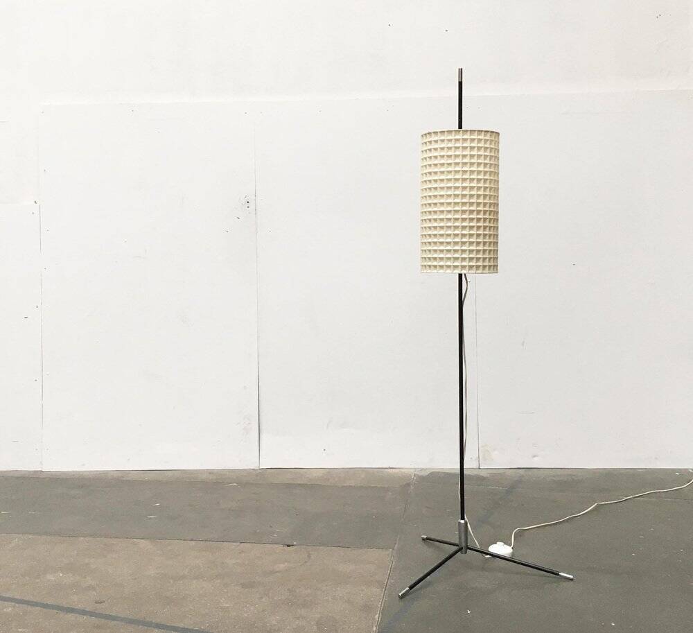 East German tripod floor lamp by Rudolf Arnold, mid-century, 1960s.