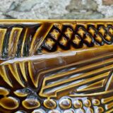 Dish fish vintage ceramic brown 60 cm