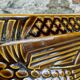 Dish fish vintage ceramic brown 60 cm