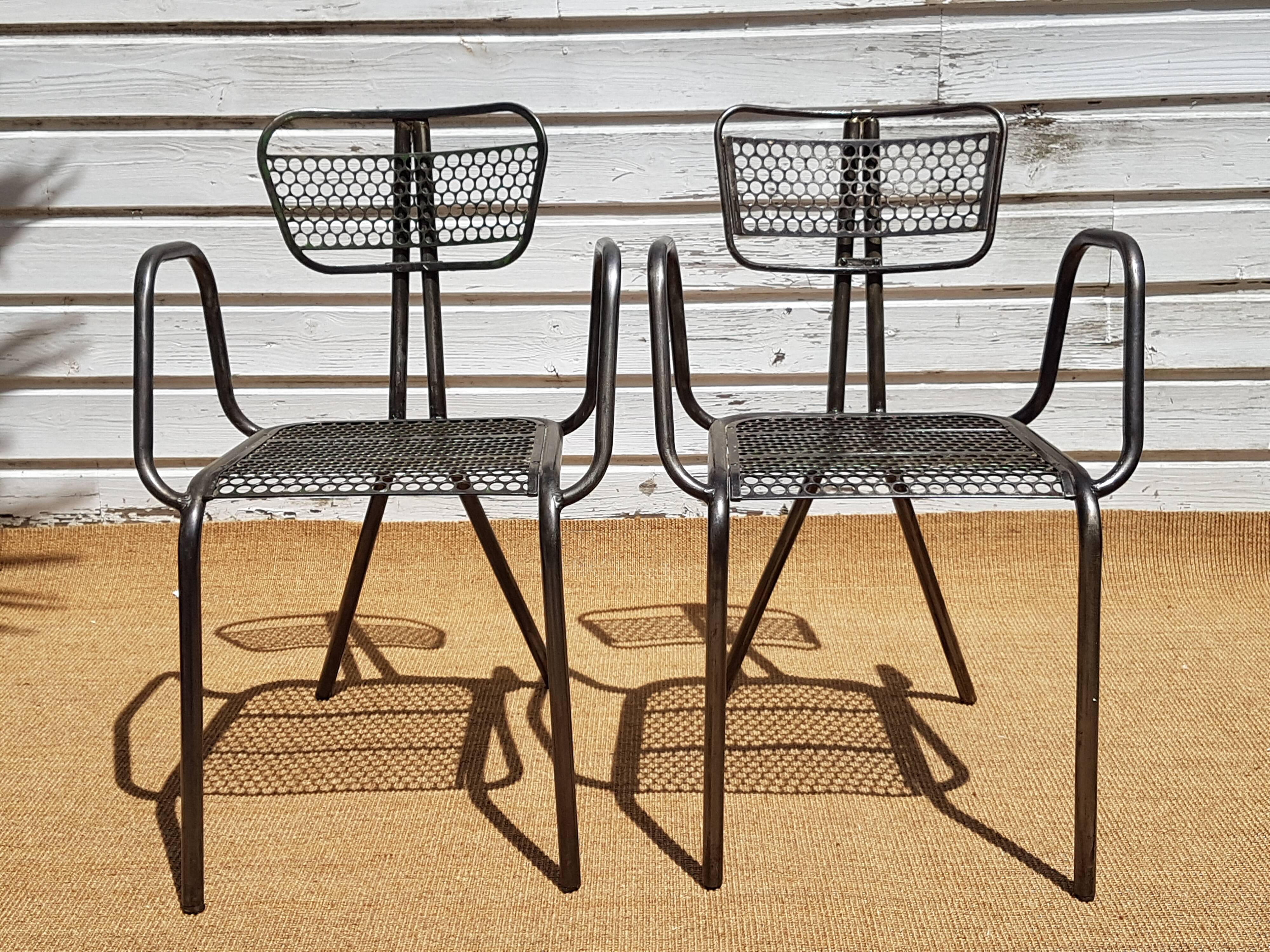 Set of two armchairs by René Malaval 1950