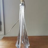 Large vintage crystal lamp base