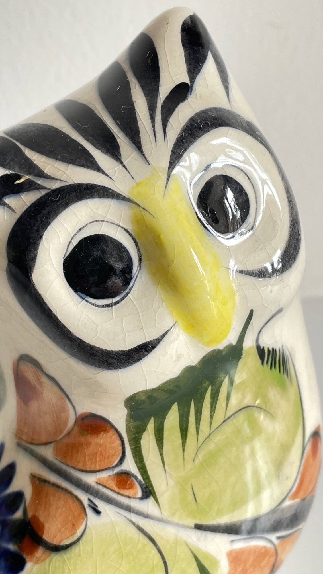 Duo HIBOUX Vintage ARTISANAL Ceramics