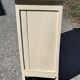 Small Parisian sideboard with one drawer and two doors, white lacquered