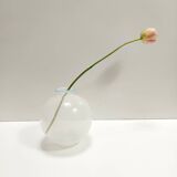 Murano Glass Vase by Ercole Barovier for Barovier & Toso with White Canes,