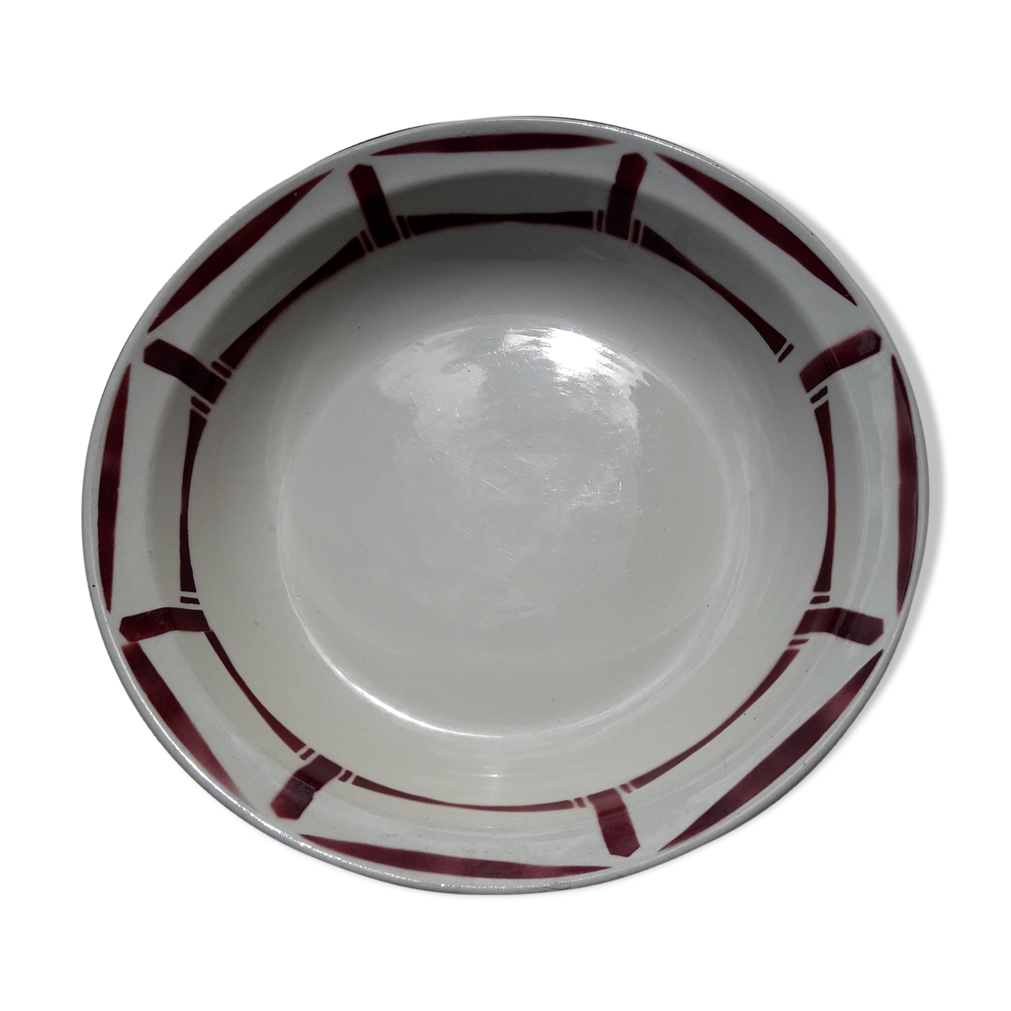 Badonviller model Louise diam 27 cm hollow round dish