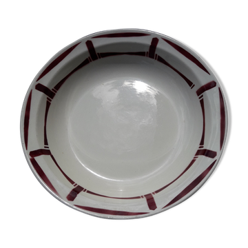 Badonviller model Louise diam 27 cm hollow round dish