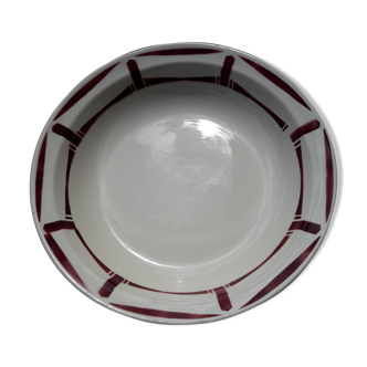 Badonviller model Louise diam 27 cm hollow round dish