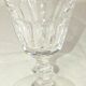 Five faceted glasses, caton collection, Saint-Louis crystal factory