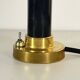 Art Deco bedside lamp with signed Muller glass.