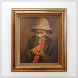 Joko Mullono Painting on canvas - Signed and dated - Bali 1985