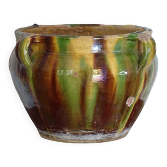 Jardinière antique française en terre cuite de Castelnaudary