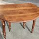 Table 6 pieds louis philippe noyer 2m25