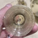 Roemer Glasses and Carafe 19th Century Mouth Blown Crystal