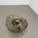 Vintage Murano gold Ice Glass Metal Wall Light by Kaiser Leuchten, Germany 1970s