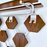 Large Vintage Scandinavian Teak Coat Rack