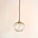 Glass globe pendant light